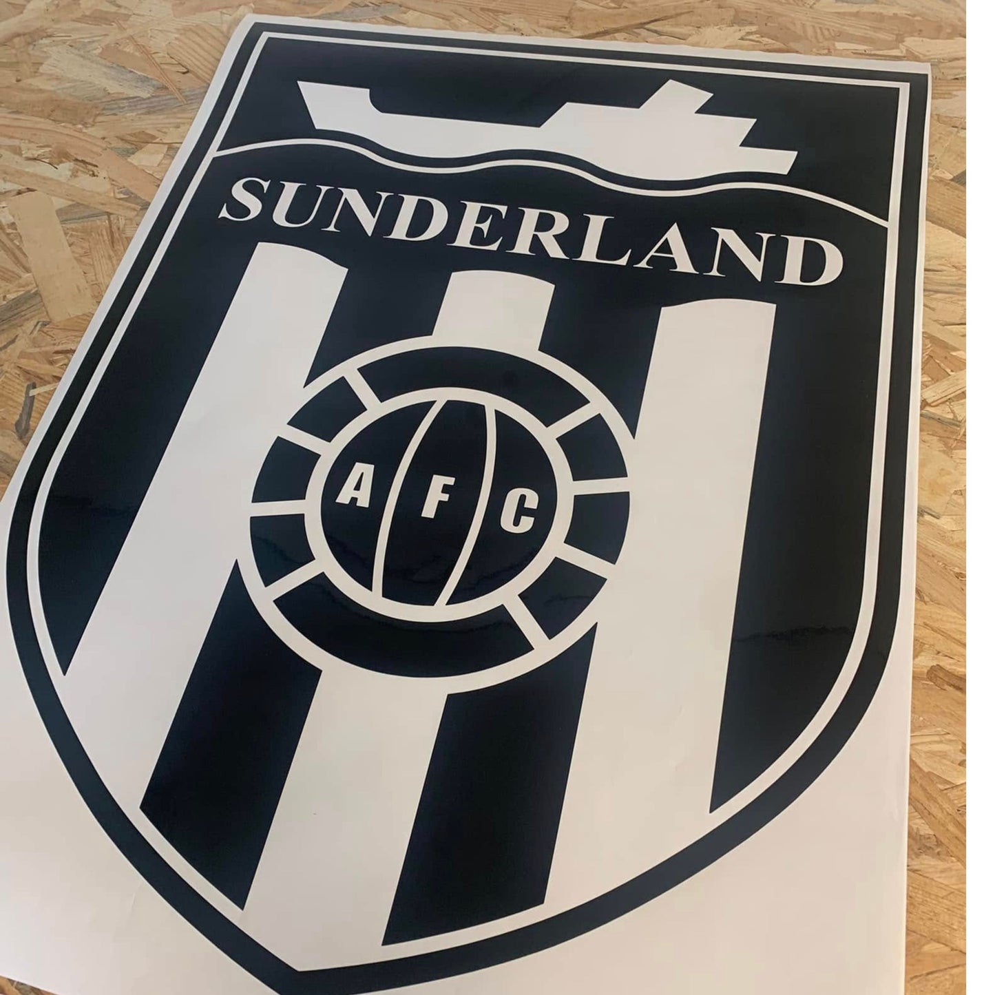Retro Sunderland Themed Vinyl Wall Art